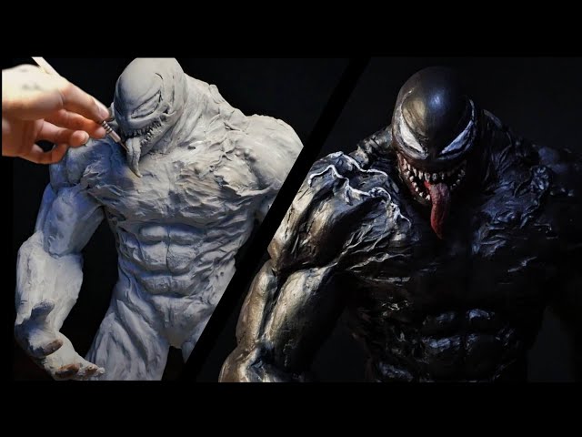 Sculpting Venom /Let there be carnage/clay figure - YouTube