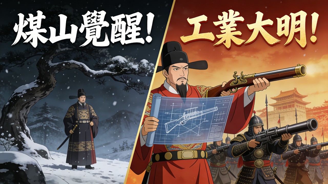 【短劇】✅️理工男穿越崇禎，從煤山歪脖子樹下覺醒！用物理模型重構大明，燧發槍橫掃滿清！#短劇