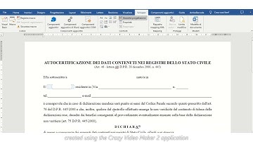 Modulo Word Compilazione