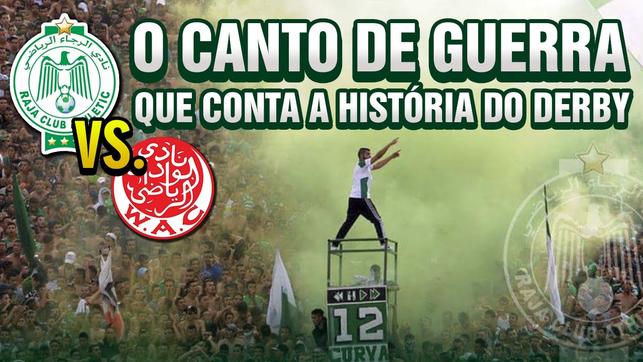 O INCRVEL CANTO DE GU3RRA DA TORCIDA DO RAJA CASABLANCA  Rassi Marfou3 Legendado PTBR