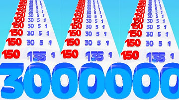 Number Master vs Infinity Run 2048: Jelly Cube - (ASMR Gameplay)