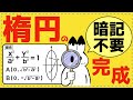 芯から納得!楕円のすべてを完全体系化【2次曲線が面白いほどわかる】