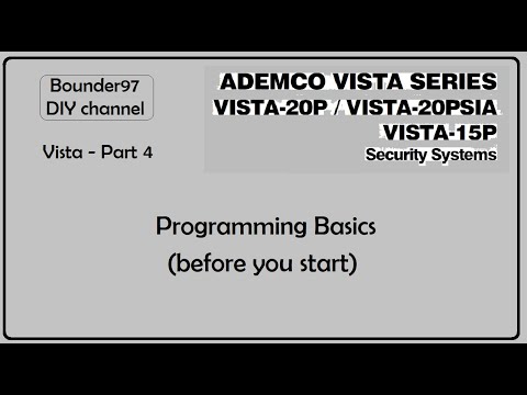 Vista 20p User Code Programming