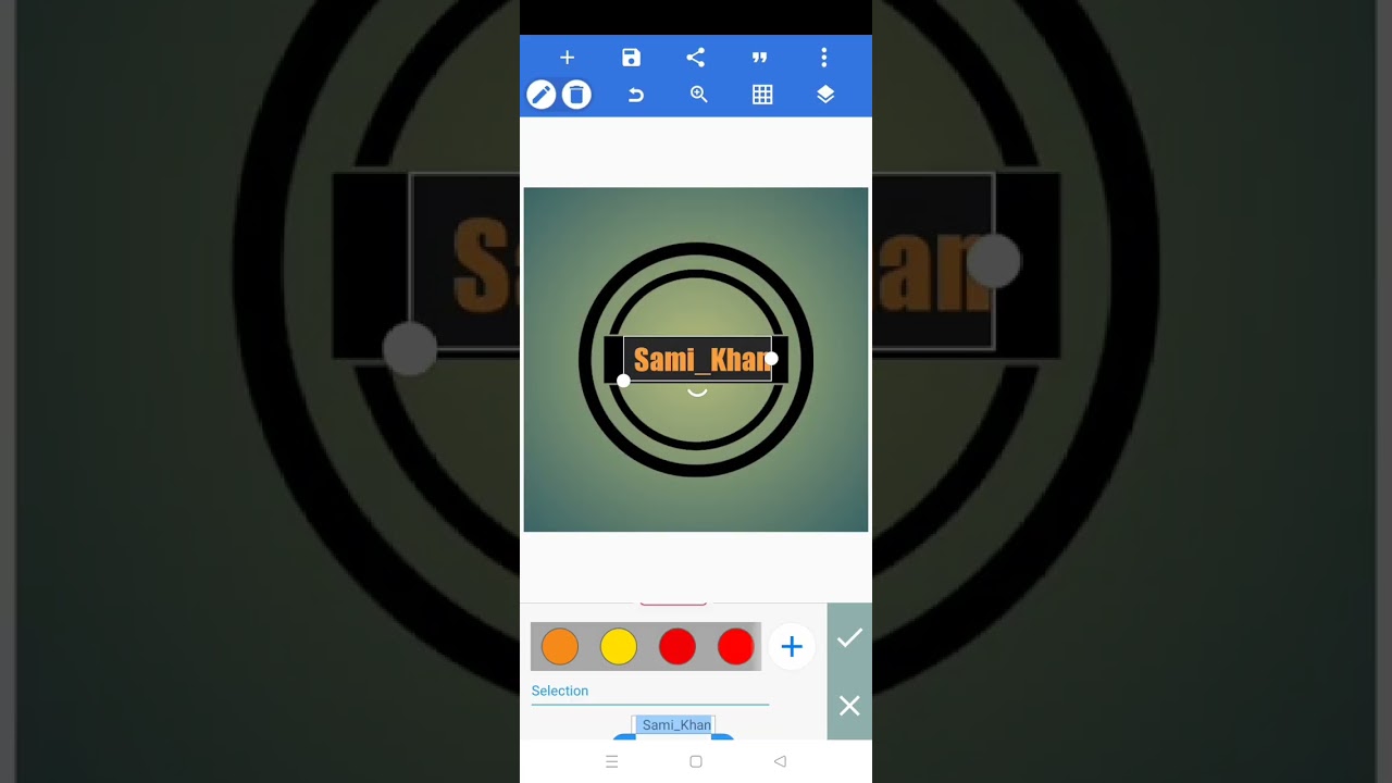 how to make NAME logo in pixellab on Android phone 