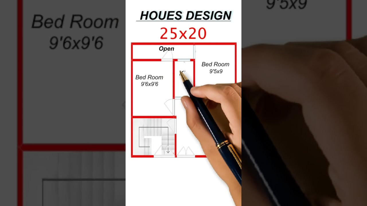 25 X 20 GHAR KA NAKSHA || 25x20 HOME PLAN || 500 sqft house design || #houseplan #BMHHOUSEPLANS - youtube