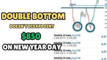 Flip $75 to $850 Using this Powerful Double Bottom Strategy | Volatility Indices, Boom and Crash