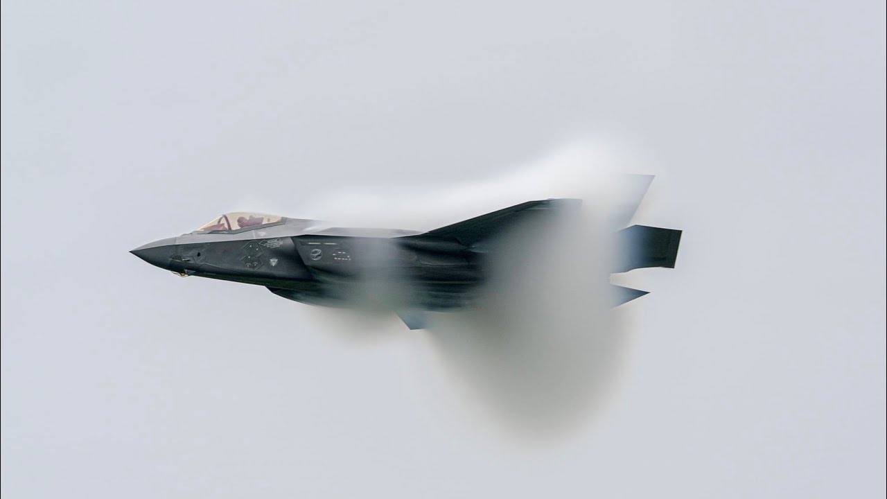 USA F35a Demo Team first time in AirPower!! - YouTube