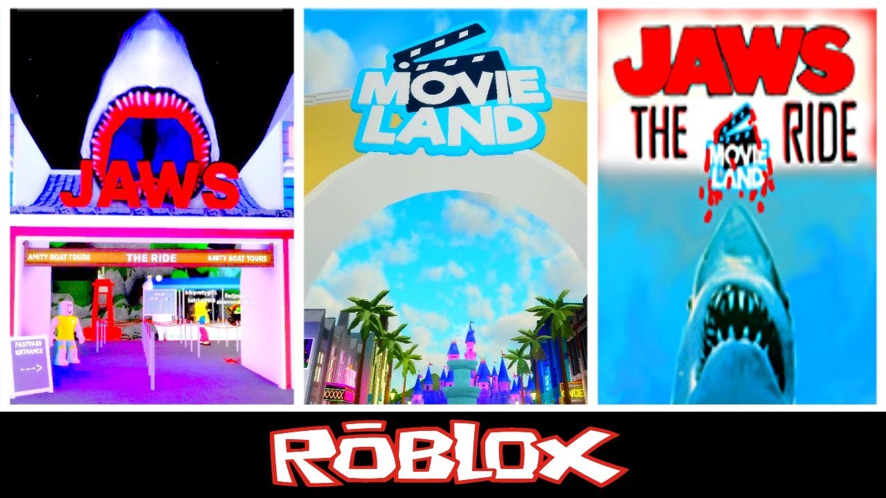 New Ride Jaws Theme Park Movie Land By Movie Land Theme Park Roblox Roblox Youtube - roblox jaws ride