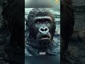 Why Are Gorillas Afraid Of Water? 😨 #shorts