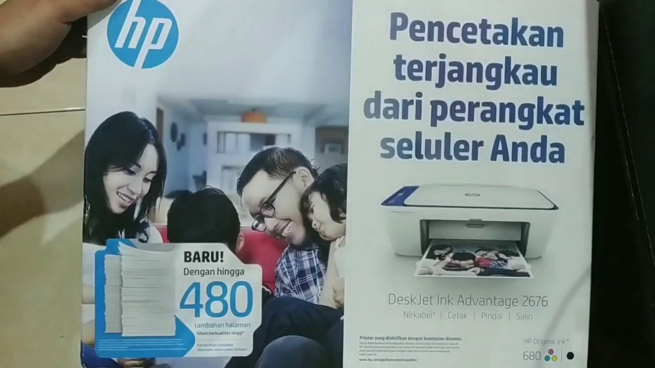 PRINTER WIRELESS HP 2676 UNBOXING 