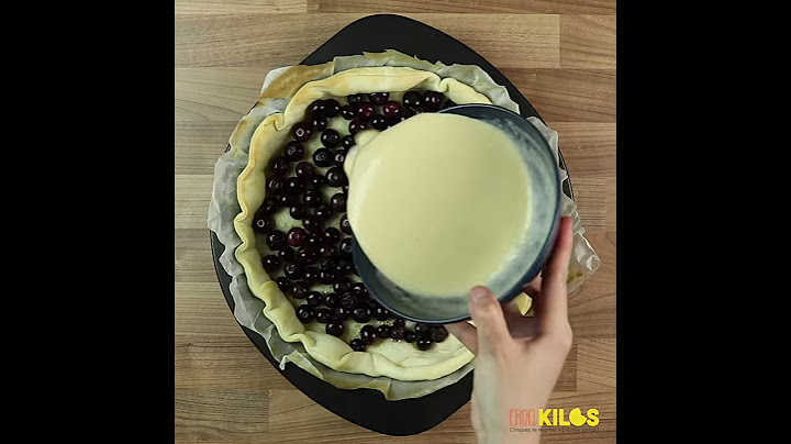 Tarte aux myrtilles - Croq'Kilos