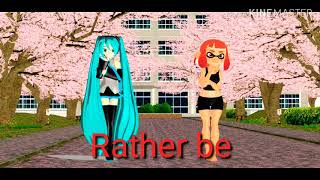 Mmd Miku And Teen Inkling Rather Be
