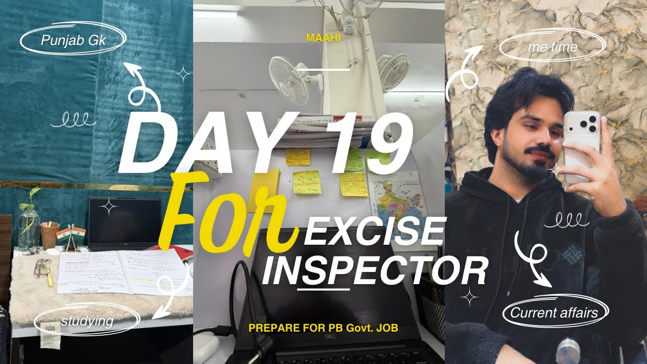 Day 19 Punjab Gk From Handwritten Notes | For PSSSB Excise Inspector | Study Vlog