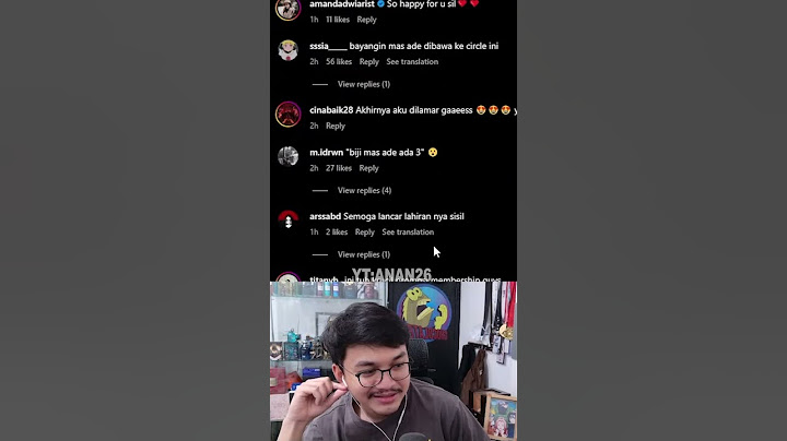 reaksi mas ade liat komen ig sisil 🤣