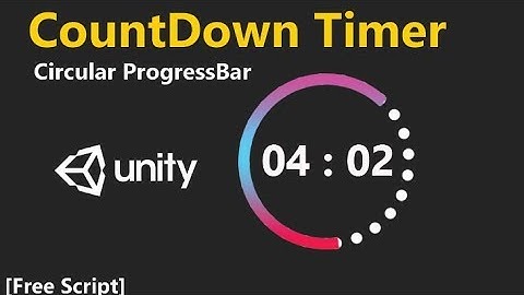 Unity Timer with Circular Progressbar  [ Free Script Included ]