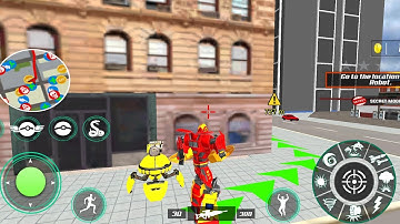 Multi Robot Transforming Battle - Air Jet Robot War Games- Android Games Gameplay Video