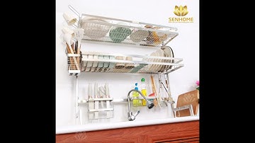 Review Kệ Chén Bát 2 Tầng Senhome Để Bồn Rửa Chén - Phiên bản nâng cấp 2025