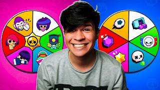 a ROLETA DECIDE meus BRAWLERS e MODOS!