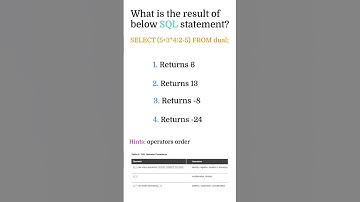 SQL Quiz 23  | SQL Quiz for the day | SQL Tutorial for Beginners |