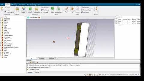 SURFACE CURRENT DISTRIBUTION ON MM IN CST MWS 2019