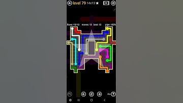 How To Solve Flow Free Inkblot Pack Level 79 14x13 Board Walk Through Solution Walkthrough