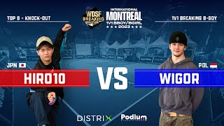 Hiro10 vs Wigor // Top 8 Bboys // WDSF BfG Int'l Montreal 2023