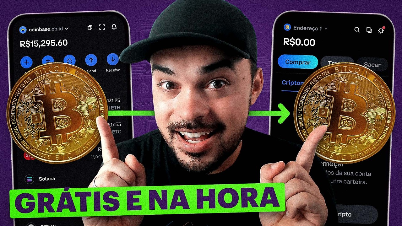Como transferir BITCOINS de forma INSTANTÂNEA e GRÁTIS para a sua carteira  (wallet) - PASSO A PASSO