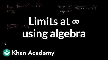 Limits at infinity using algebra | Limits | Differential Calculus | Khan Academy