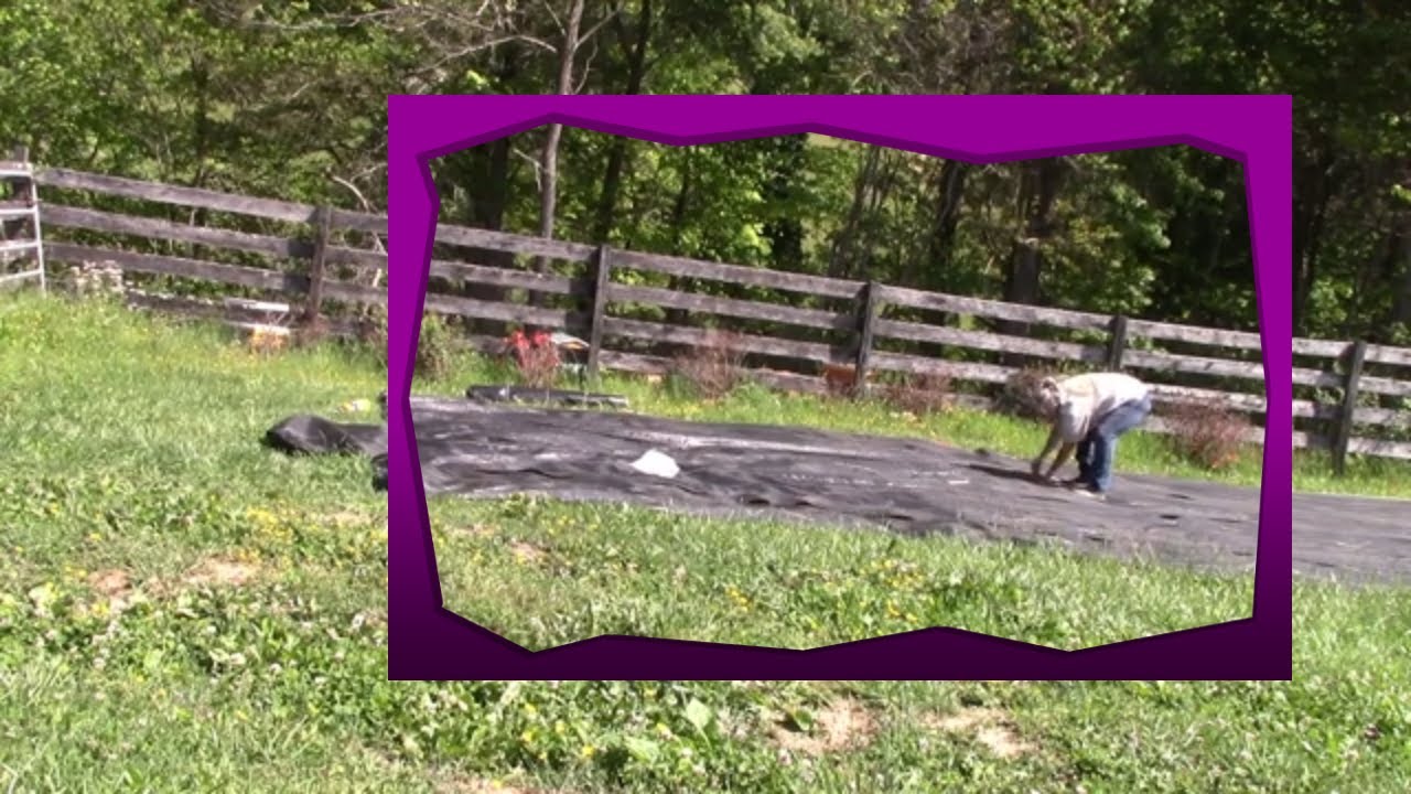 Putting down landscape fabric for our garden YouTube