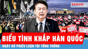 Người dân Hàn Quốc biểu tình toàn quốc yêu cầu luận tội Tổng thống Yoon Suk Yeol | Tin quốc tế