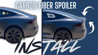 TESLA MODEL S | Carbon Fiber Spoiler Install