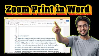 How To Zoom In When Printing On Microsoft Word | Scale & Enlarge (2025)