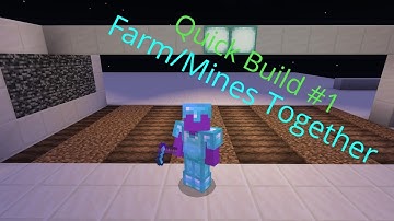 QB #1 Fallentech Skyblock RED MCPE Early Game Farm and Mine Layout