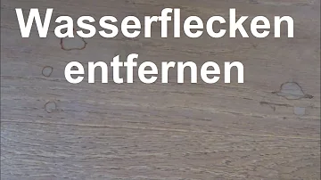 Wie bekommt man eingetrocknete Wasserflecken?