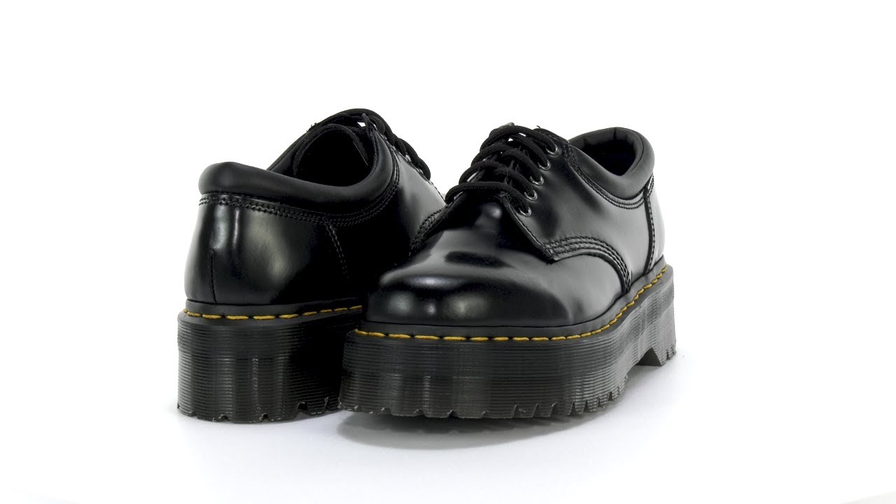 Dr Martens 8053 Quad Platform Black Leather 24690001 New in Box