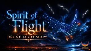 400 Drones - Spirit of Flight Full Drone Light Show - Illuminate Drones