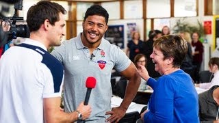 Manu Tuilagi takes a tour of his old school John Cleveland College