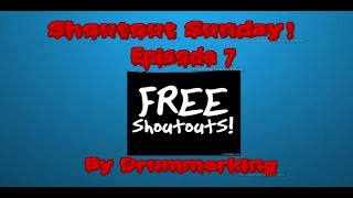 Shoutout Sunday #7- 5 Shoutouts to 5 Awesome Youtubers!