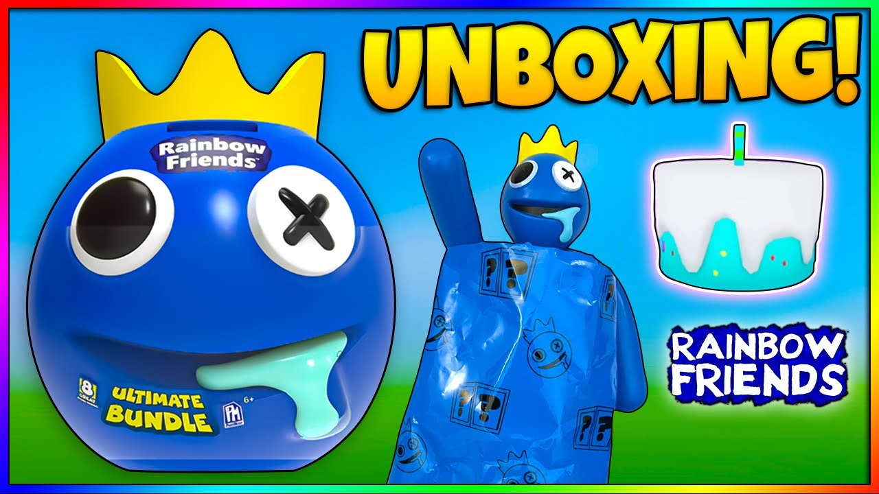 Children's toy - Dancing and singing ROBLOX RAINBOW FRIENDS mascot - blue.