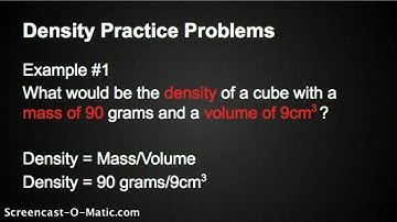Density Practice Problems