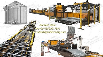 Sidewall Rollforming Lines for the Grain Bin Industry / High-Tech Silo profiles Roll Forming Line