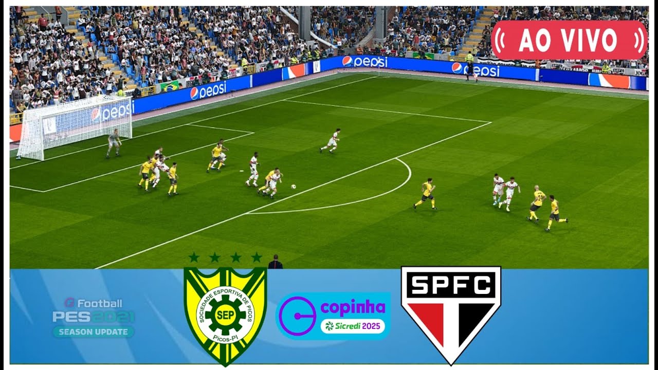 PICOS U20 X SÃO PAULO U20 AO VIVO COM IMAGENS COPINHA 2025 ASSISTA ...