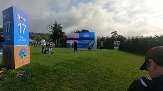 Schoolboy Q Shank at the ATT Pebble Beach Pro-Am 2023 Par 3 17th Hole | Fore Dads