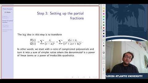 Partial Fractions (7.4)