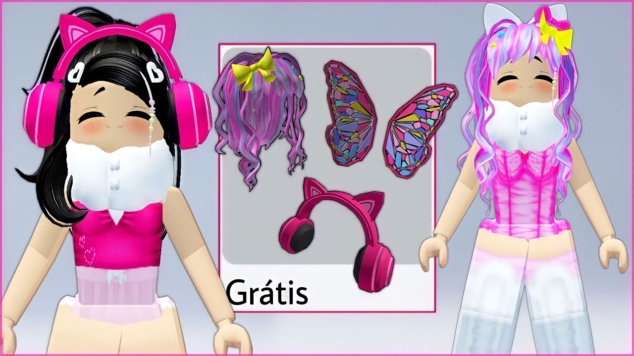 COMO GANHAR 3 ITENS GRÁTIS NO ROBLOX! 💜 