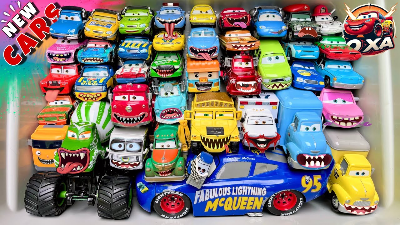 Disney Pixar Cars Unboxing Review | Lightning McQueen, Tow Mater, Chick Hicks, Sally Carrera, Cruz