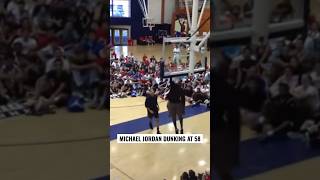 Michael Jordan dunking at 58 years old! #nba #basketball #jordan