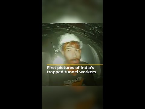 First pictures of india’s trapped tunnel workers | aj #shorts