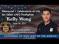 Celebration of Life for fallen LAFD Firefighter Kelly Wong - Memorial Service