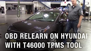 OBD relearn on Hyundai with the T46000 TPMS Tool